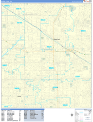 Buena Park Wall Map Basic Style 2024